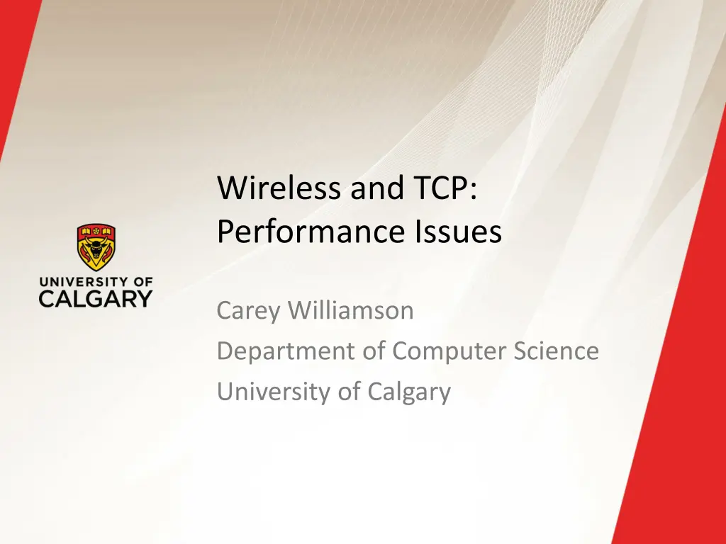 wireless and tcp performance issues