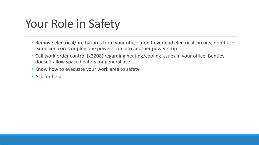 your role in safety 1