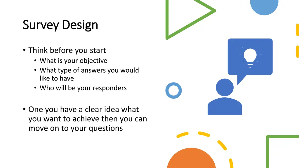 survey design survey design