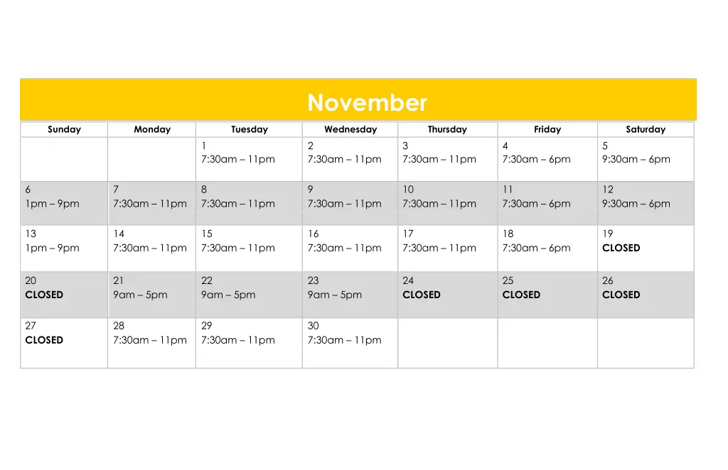 november