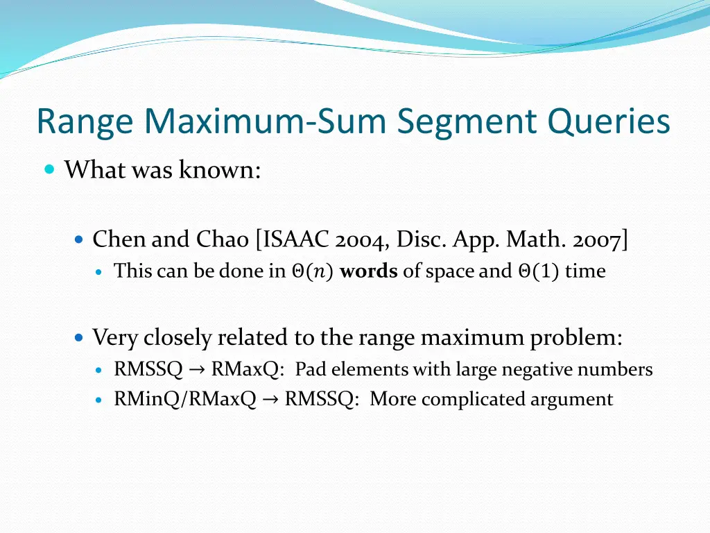 range maximum sum segment queries