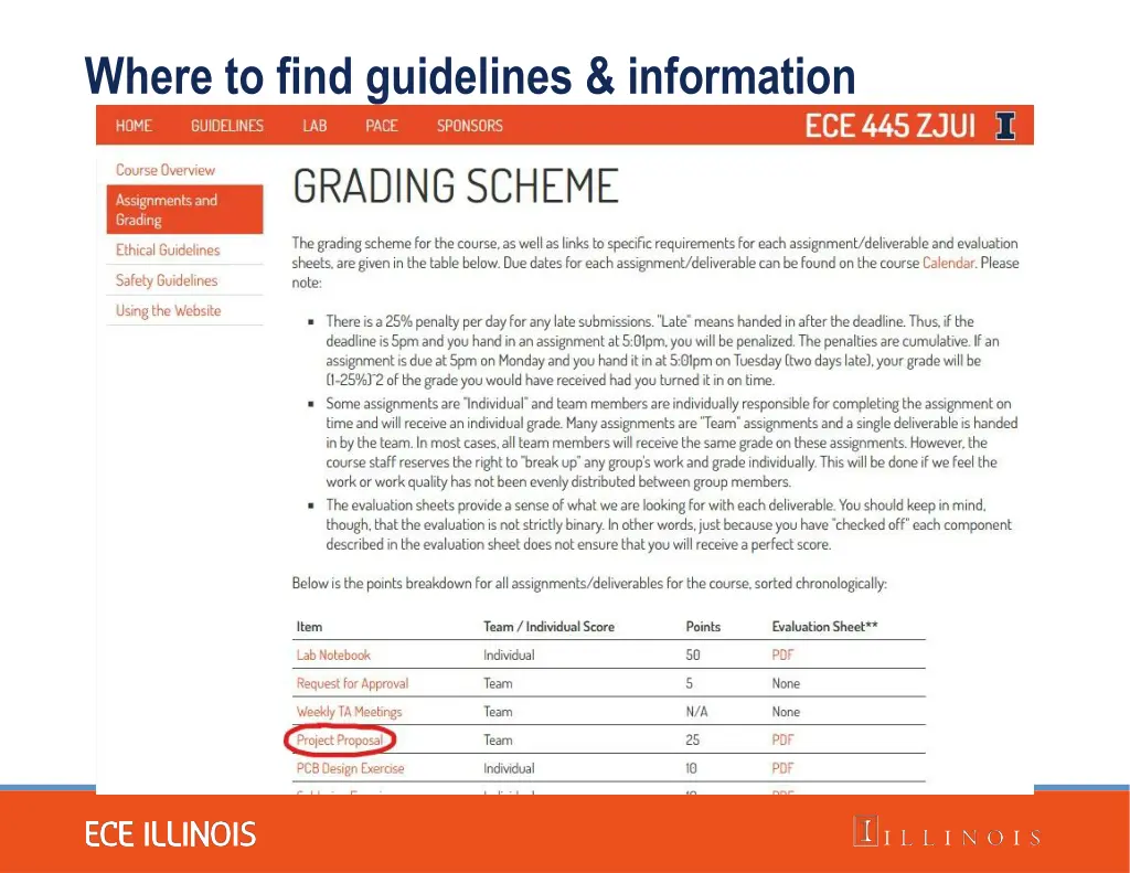 where to find guidelines information 1