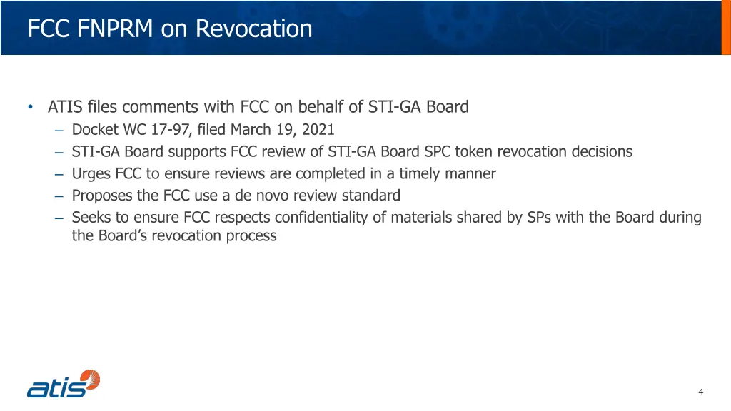 fcc fnprm on revocation