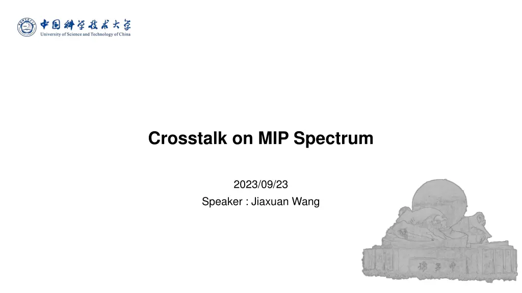 crosstalk on mip spectrum