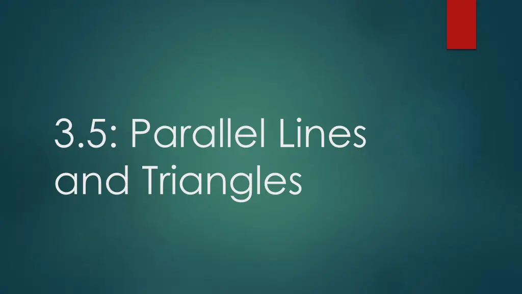 3 5 parallel lines and triangles