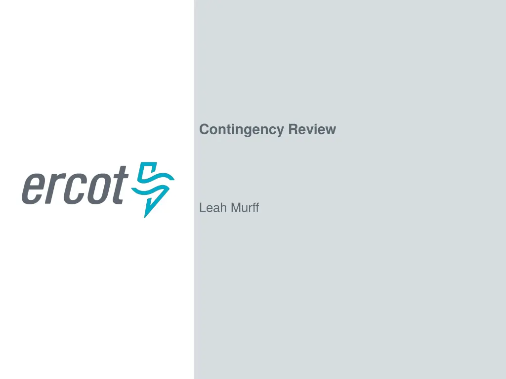 contingency review