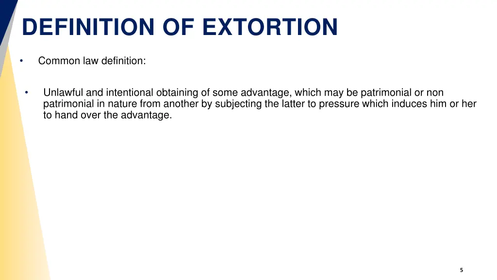 definition of extortion