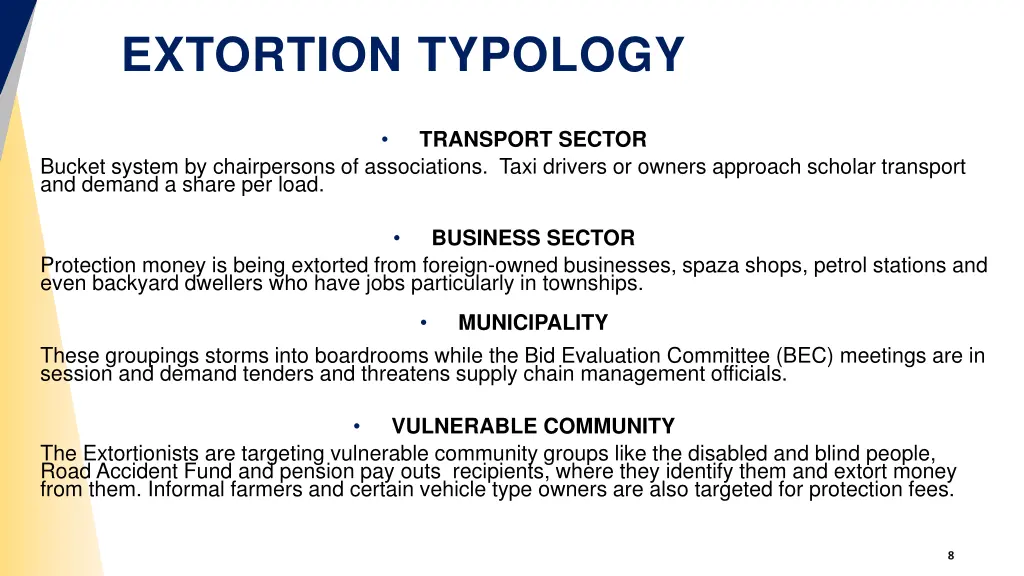 extortion typology 1