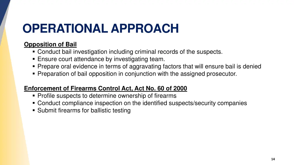 operational approach 5