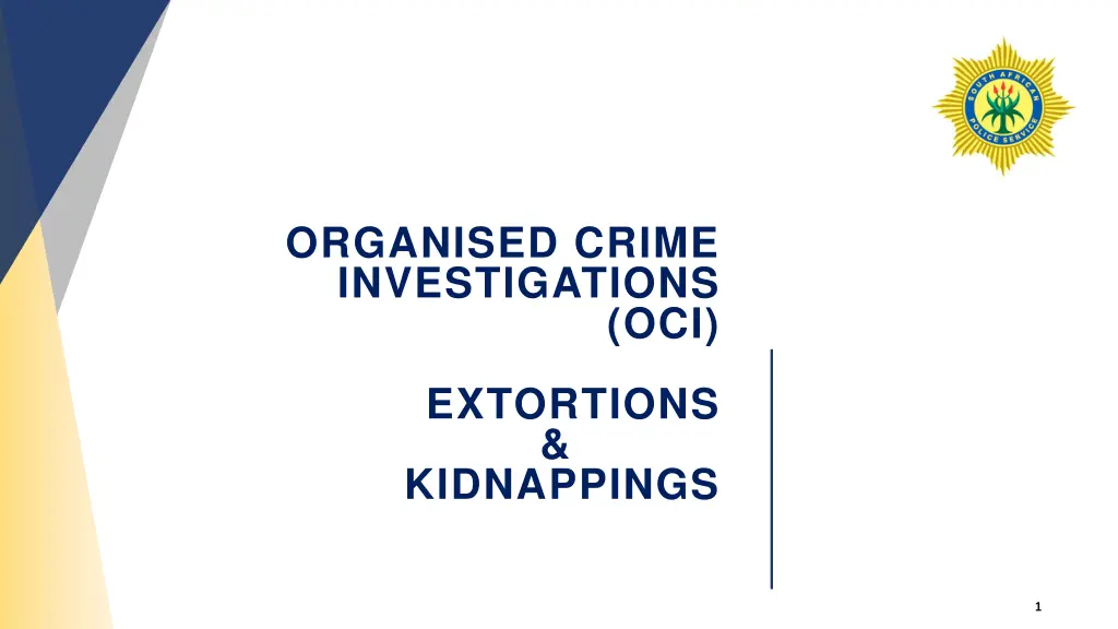 organised crime investigations
