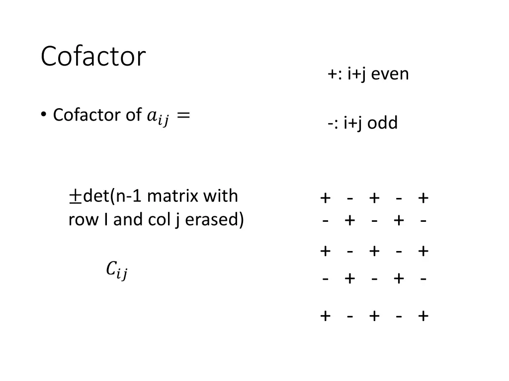 cofactor