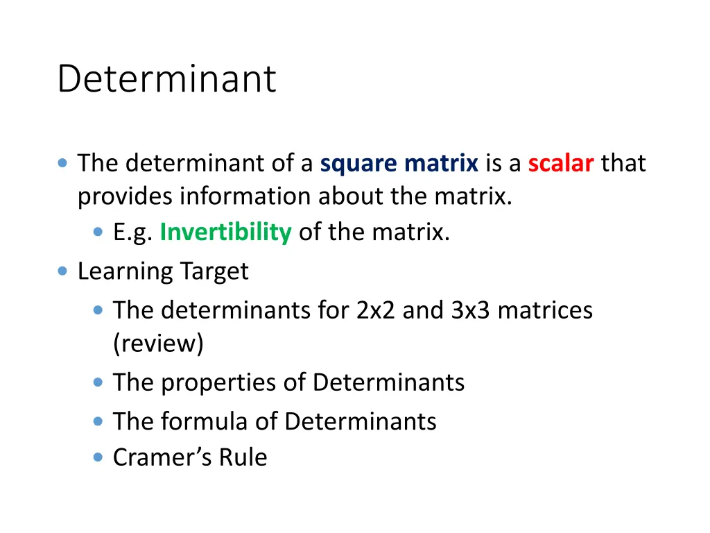 determinant