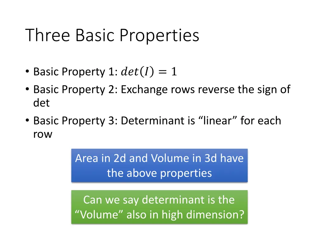three basic properties 8