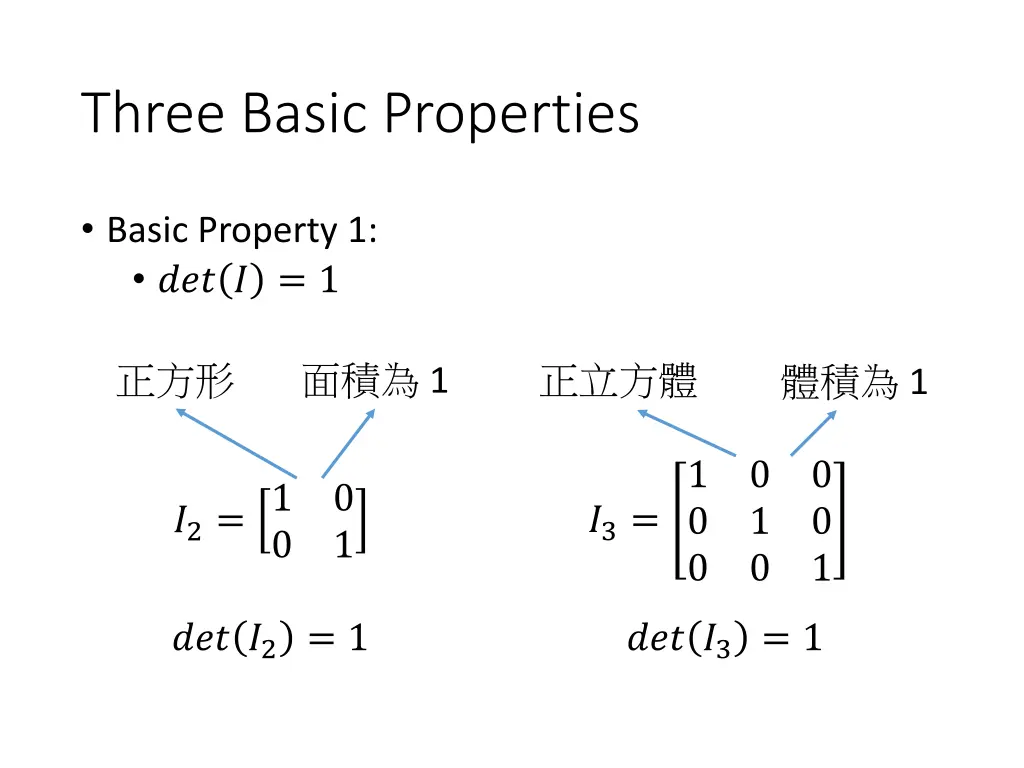 three basic properties