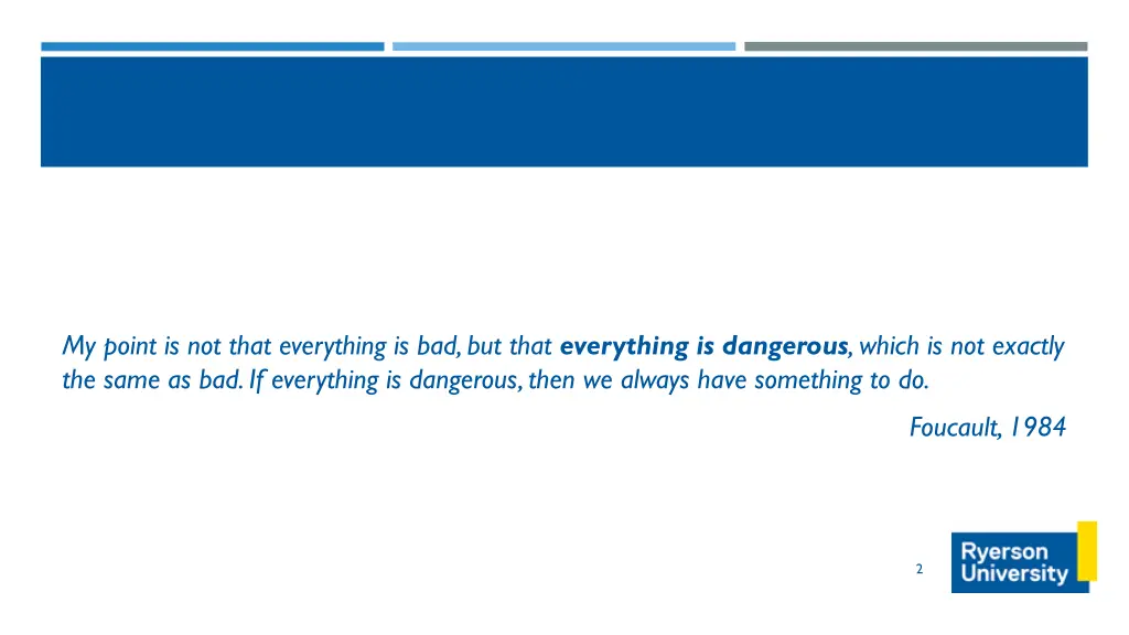 my point is not that everything is bad but that
