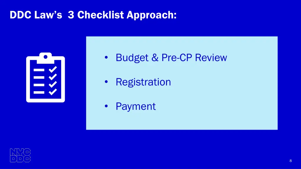ddc law s 3 checklist approach