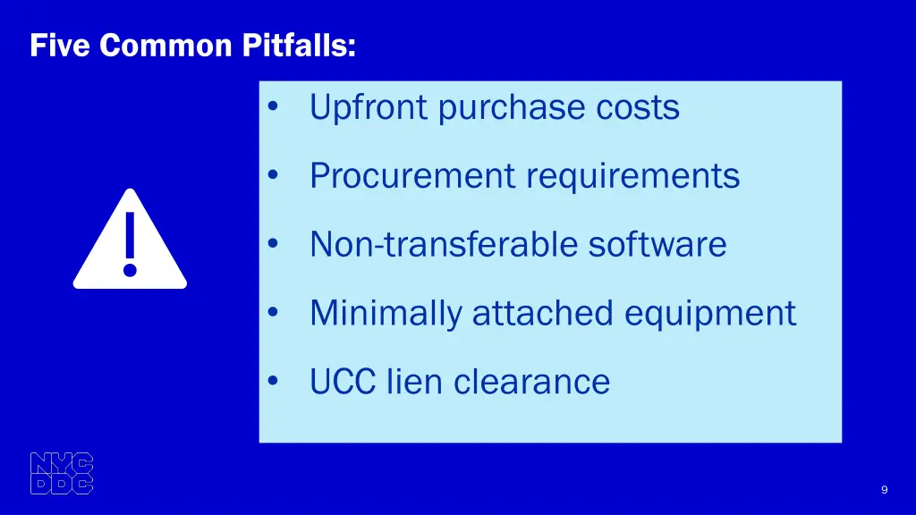 five common pitfalls