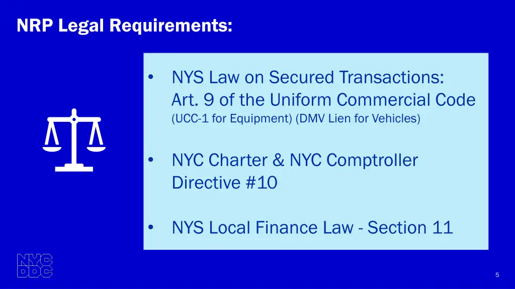 nrp legal requirements