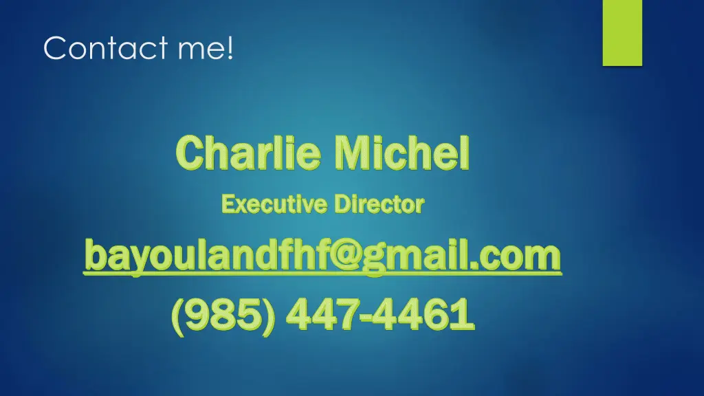 contact me
