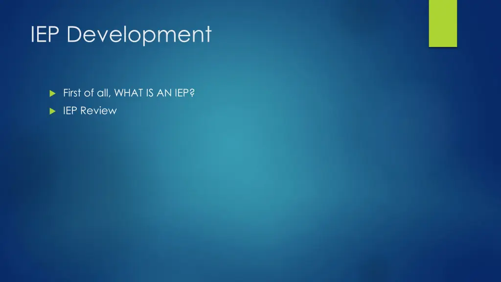 iep development