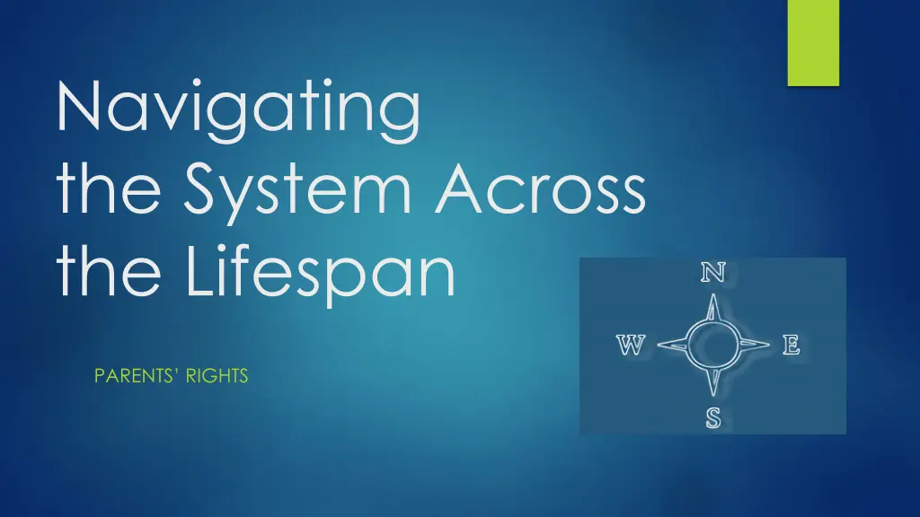 navigating the system across the lifespan