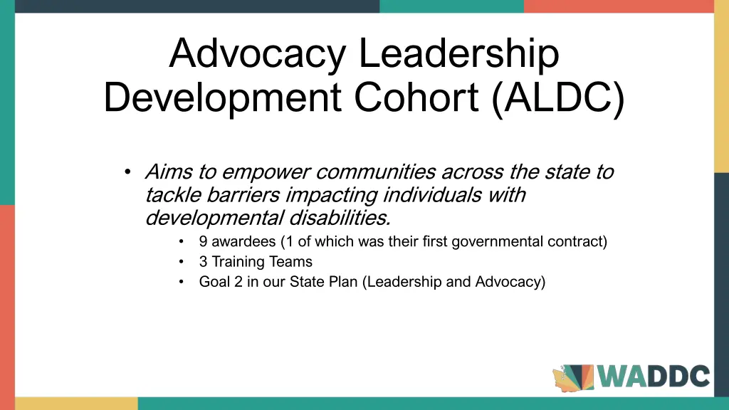 advocacy leadership development cohort aldc