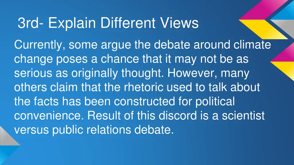 3rd explain different views