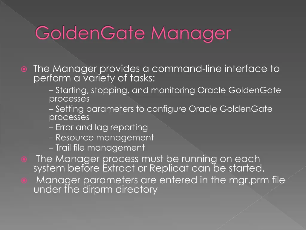 goldengate manager