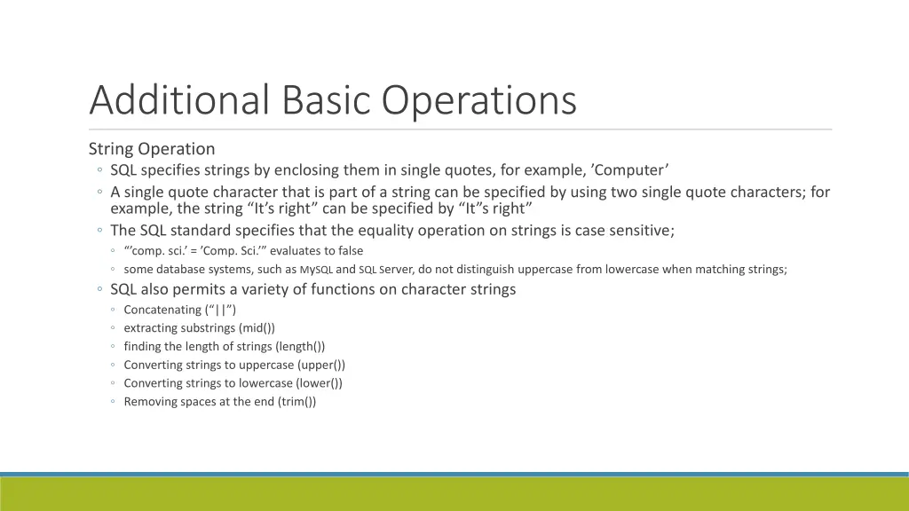 additional basic operations 2