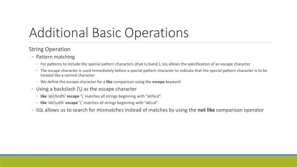 additional basic operations 4