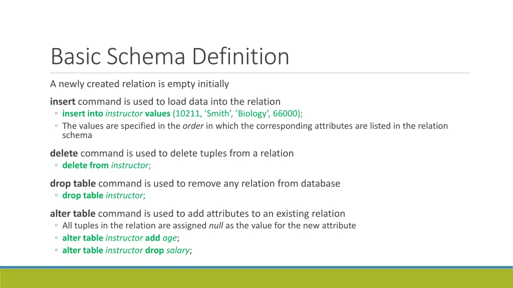 basic schema definition 3