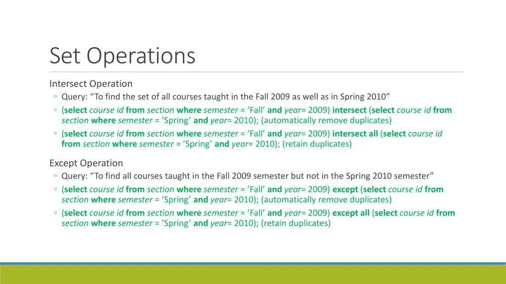 set operations 1