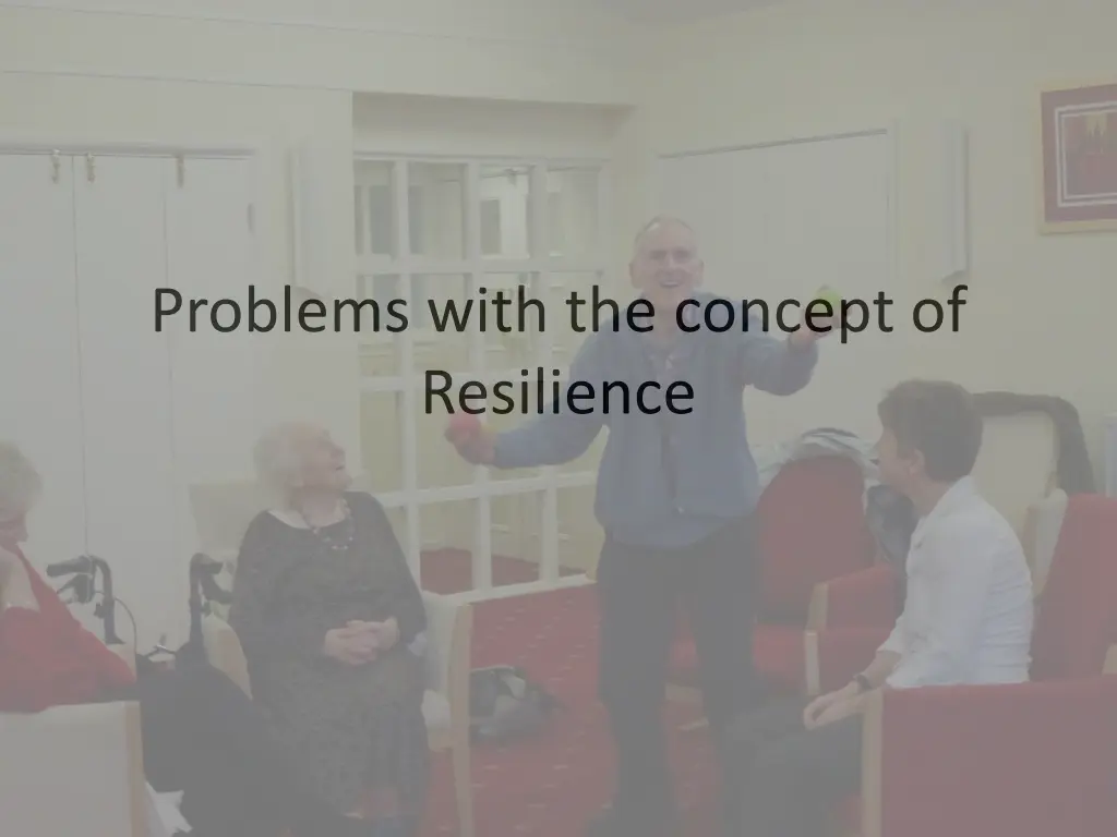 problems with the concept of resilience