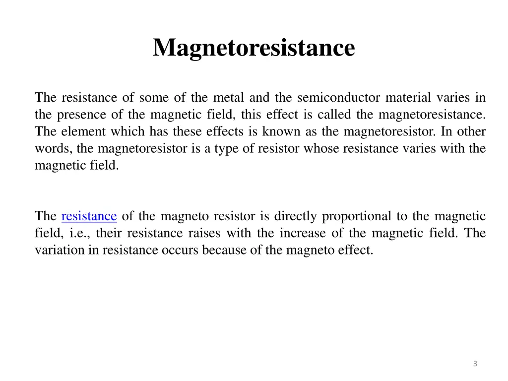 magnetoresistance