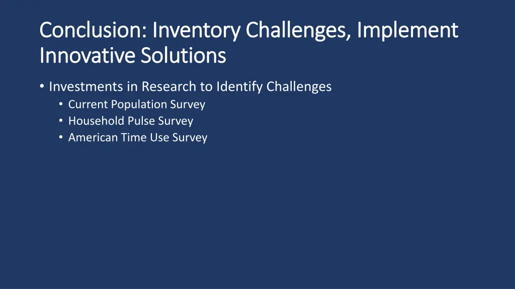 conclusion inventory challenges implement 1