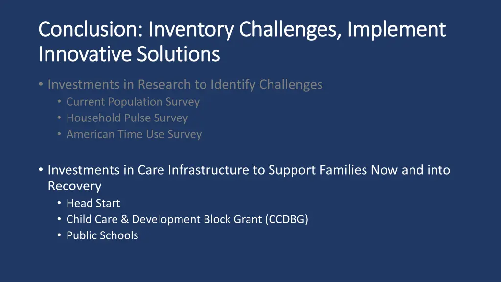 conclusion inventory challenges implement 2