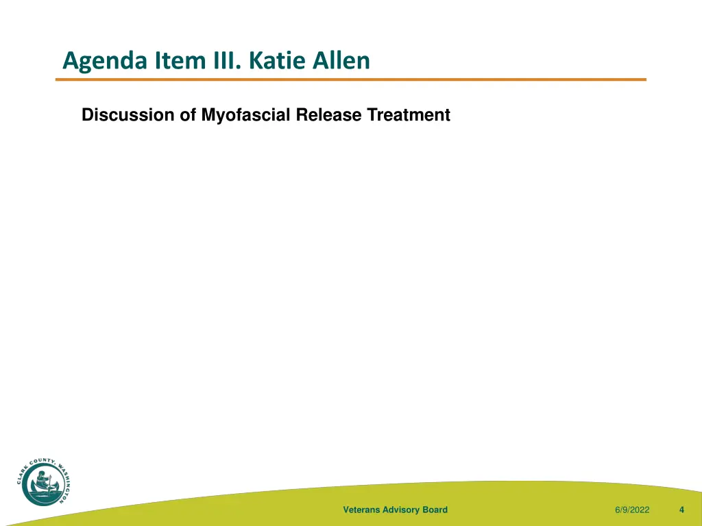 agenda item iii katie allen