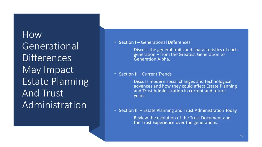 how generational differences may impact estate 2