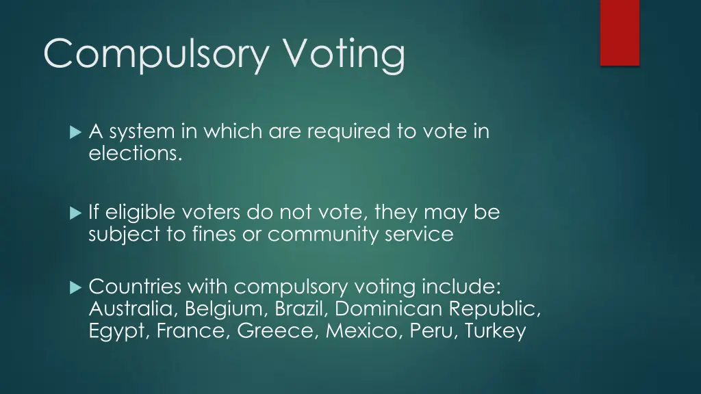 compulsory voting