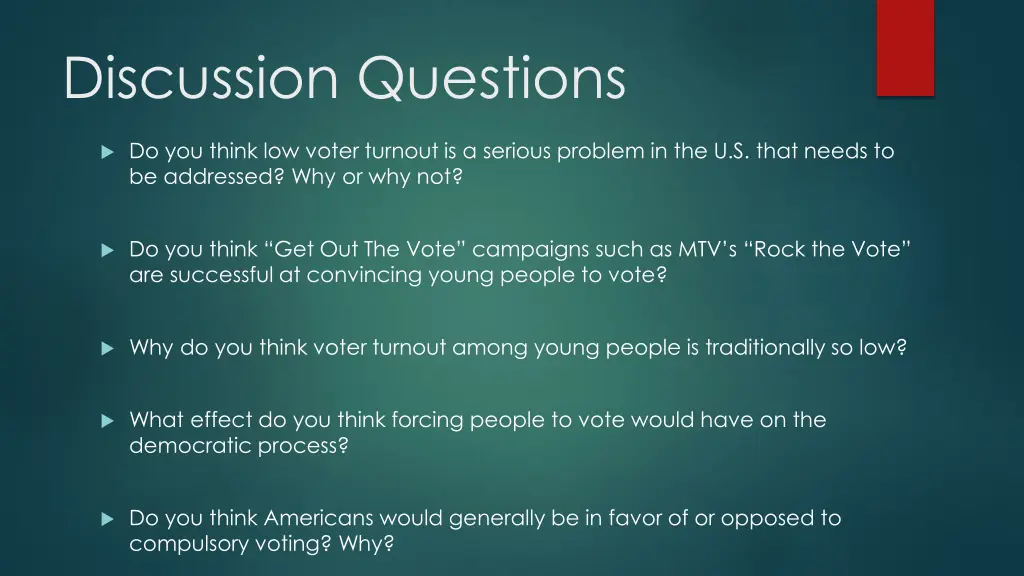 discussion questions