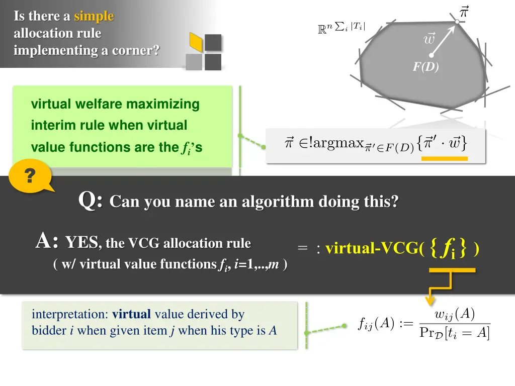 is there a simple allocation rule implementing 1