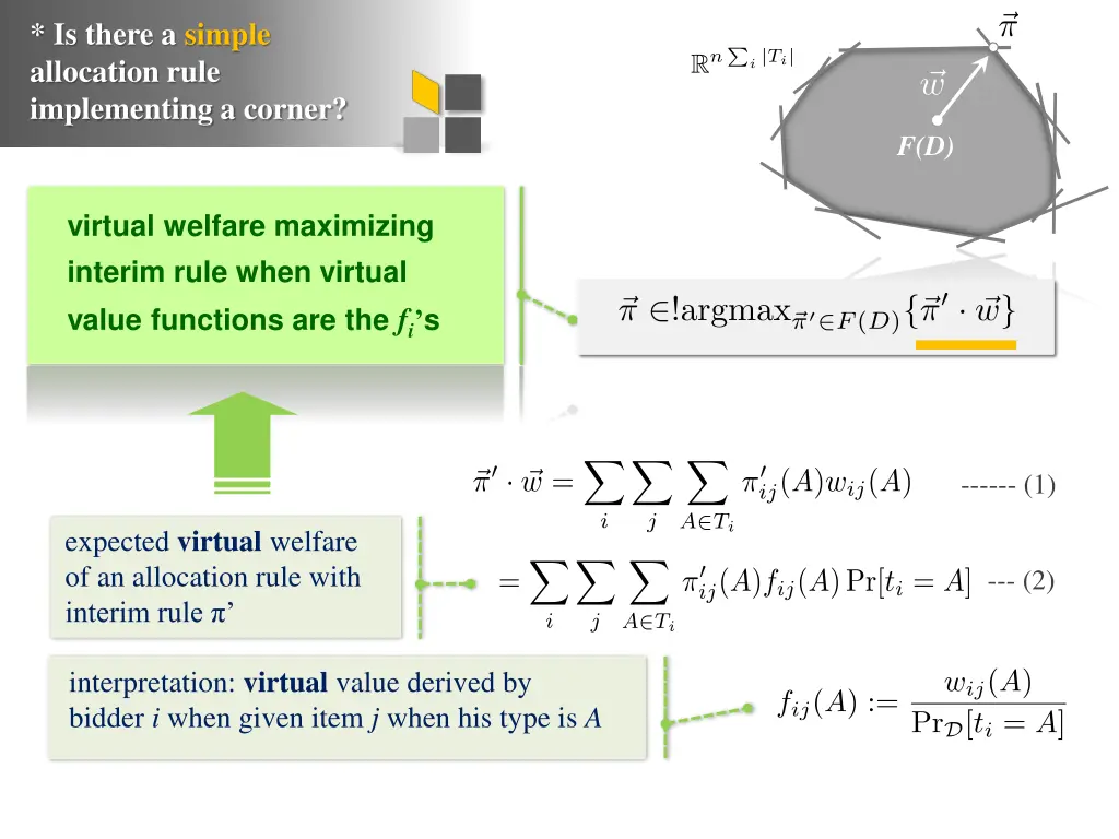 is there a simple allocation rule implementing
