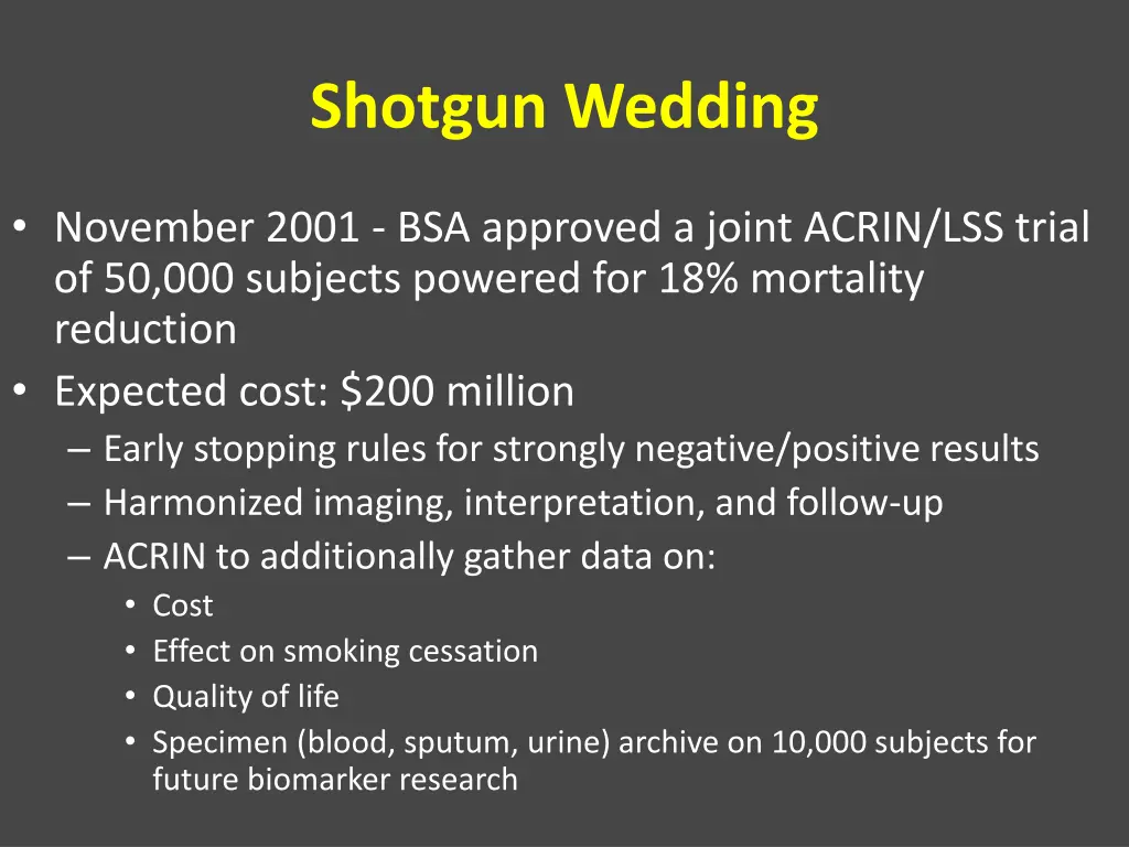 shotgun wedding
