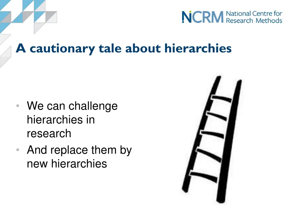 a cautionary tale about hierarchies