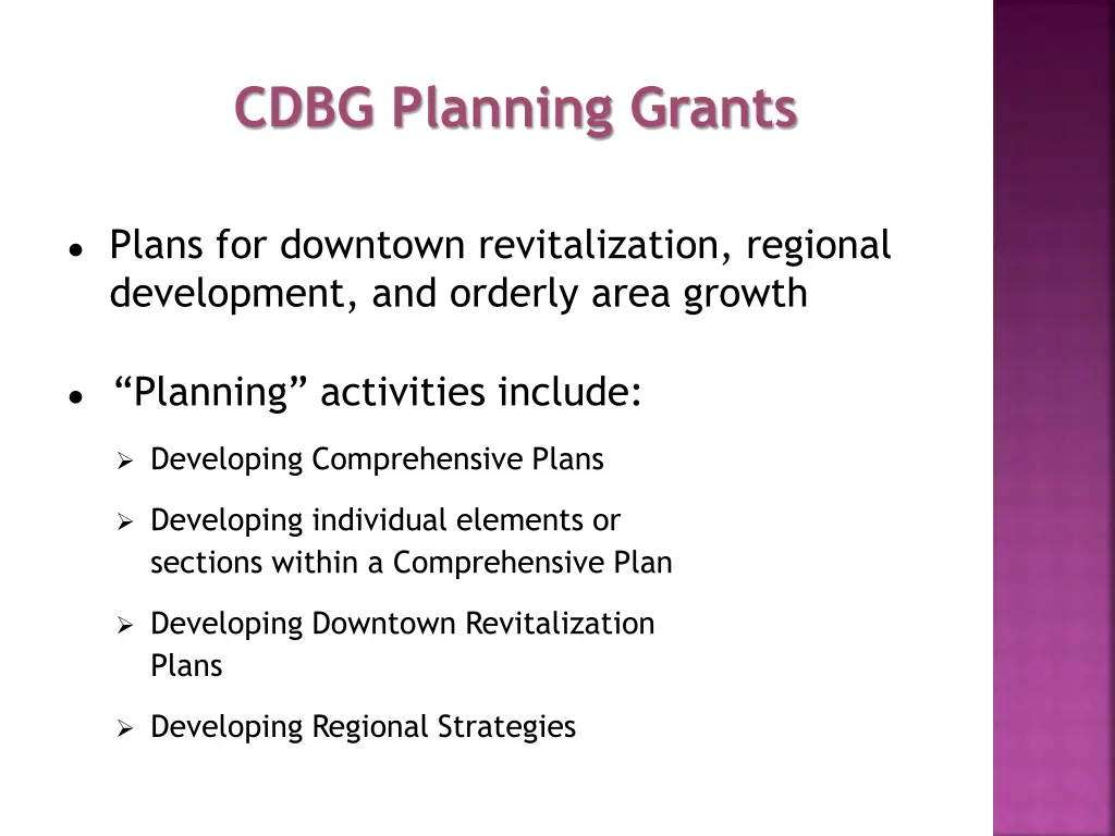 cdbg planning grants 4