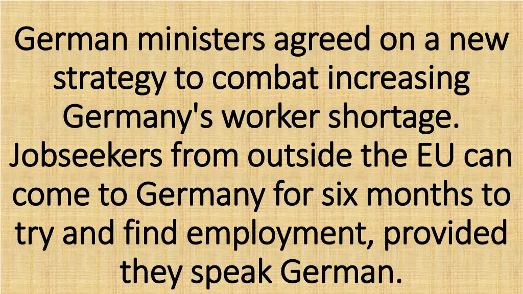 german ministers agreed on a new german ministers