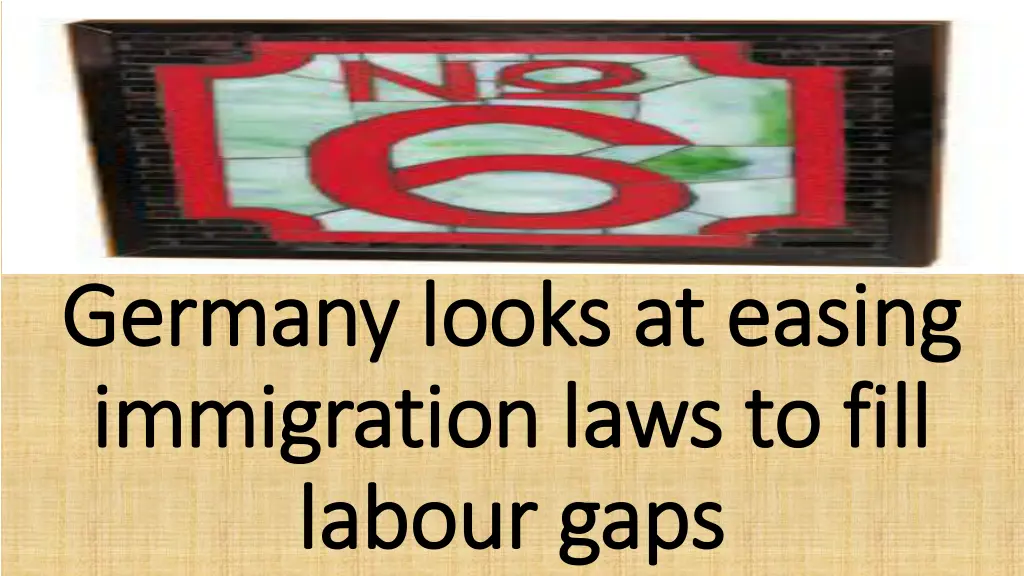 germany looks at easing germany looks at easing