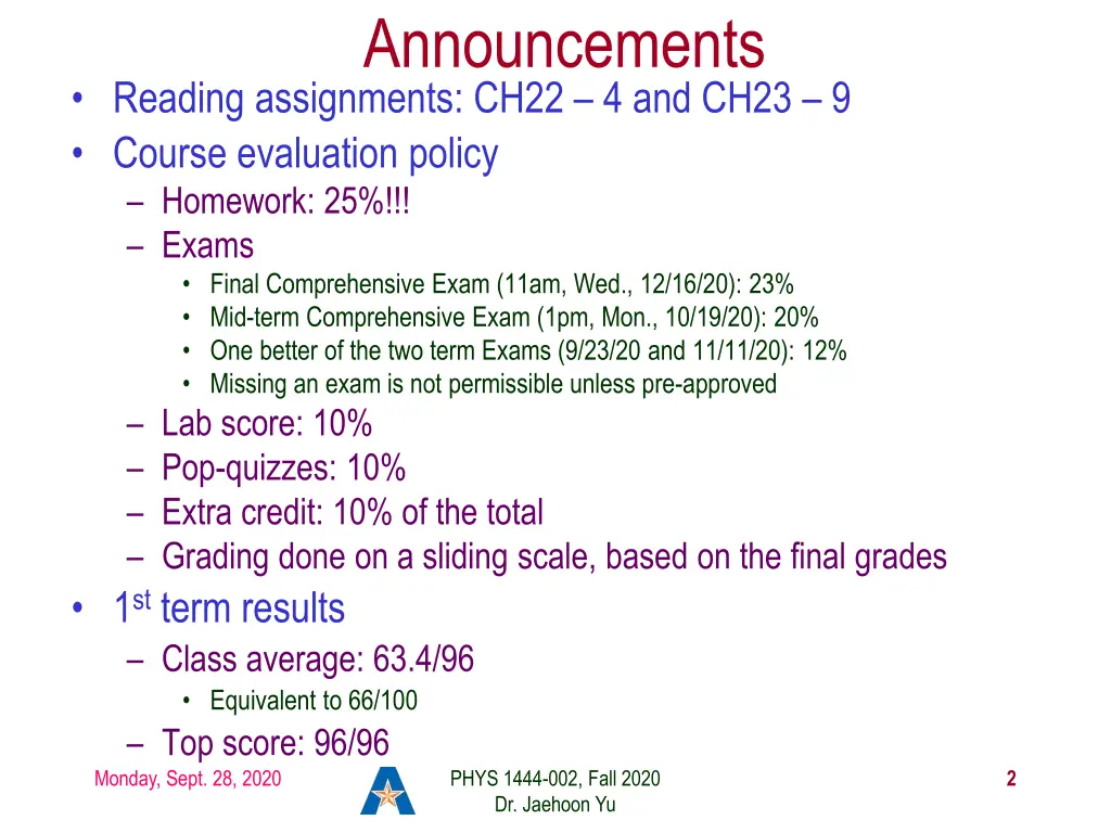 announcements