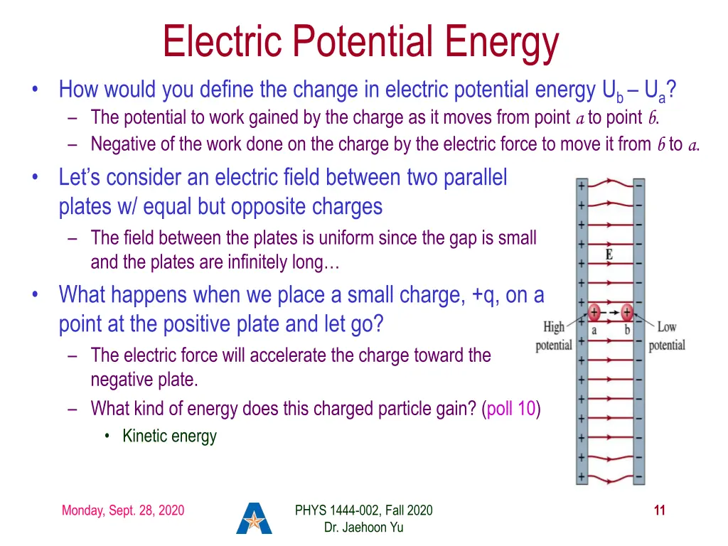 electric potential energy how would you define