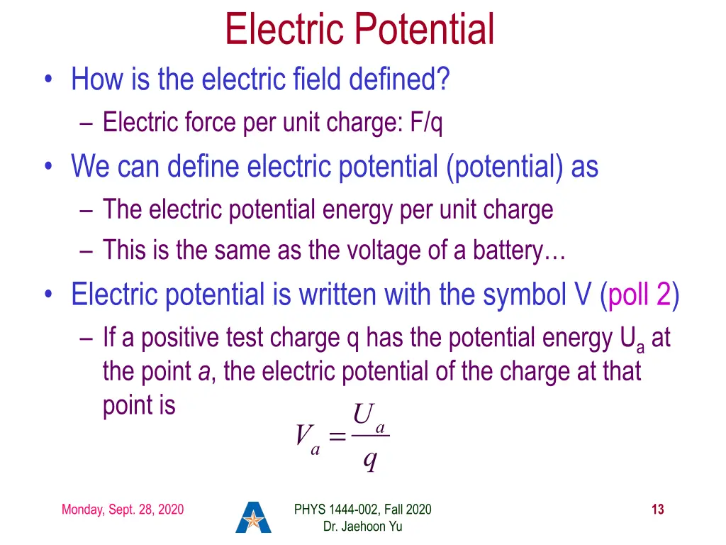 electric potential